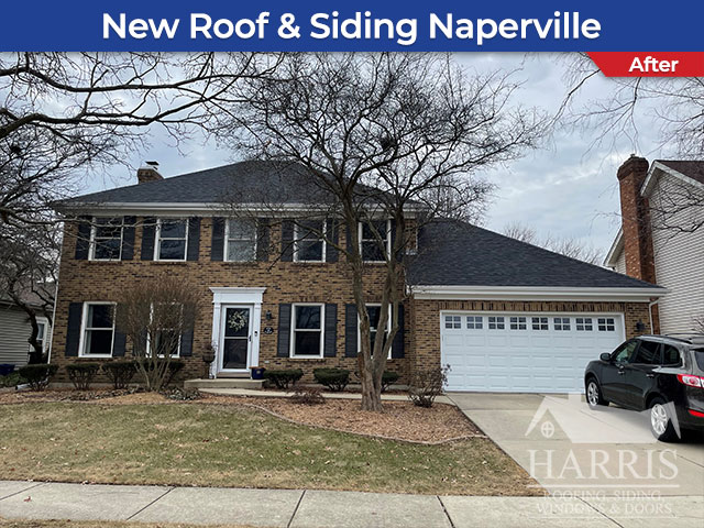 Roofing and Siding Project in Naperville, IL - Harris Exteriors
